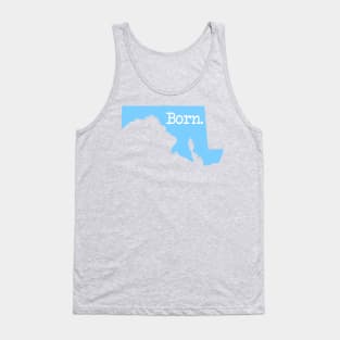 Maryland Born MD Blue Tank Top